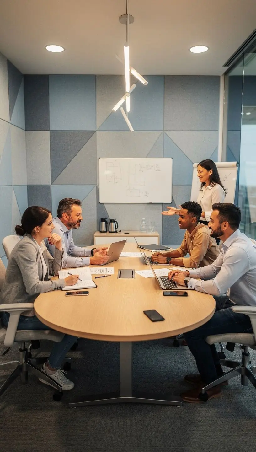 Mobilier ergonomic într-un mediu de lucru optimizat pentru creativitate și concentrare.